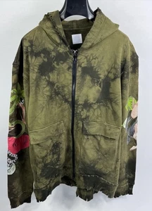 Alchemist Miami Tie-Dye OS Abstract Zip Hoodie SIZE: S Fits L - Picture 1 of 11