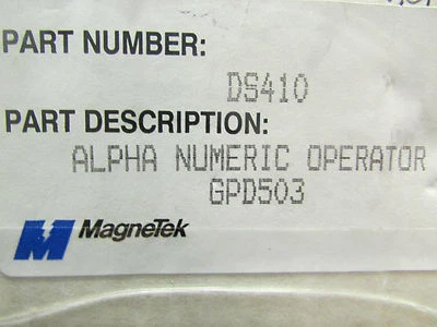 Magnetek DS410 Alpha Numeric Operator for A GPD503 Drive  - Image 1 of 2