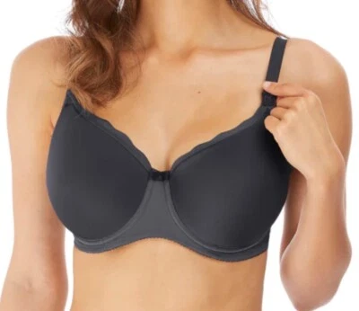 Freya Pure Sculpt Nursing Bra Slate 34D Maternity Drop Full Cup Feeding 1582 New - Image 1 of 4