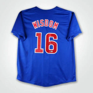 Patrick Wisdom Signed Pro-Style Baseball Jersey - Picture 1 of 3