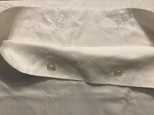FRANCO Single Standard White Stripe Pillow cover with Button Closure vintage - Picture 1 of 5