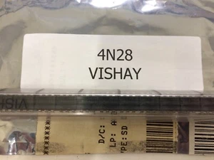 4N28 VISHAY Optocoupler DC/DC 1-CH Transistor 6-Pin PDIP 16 PCS - Picture 1 of 1