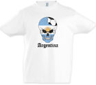 Argentina Football Comet Kinder Jungen T-Shirt Fahne Fuball Argentinien