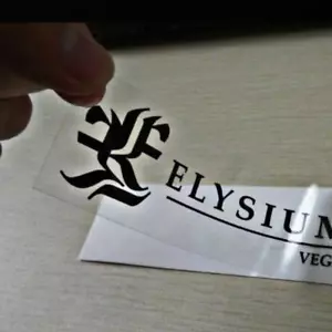 ADESIVI LOGO RETTANGOLO TRASPARENTE LUCIDO PERSONALIZZATI ETICHETTE 99x57MM - Foto 1 di 2