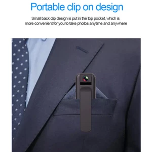 Mini Body Camera 1080P HD Sicurezza Domestica Audio Video Indossabile Telecamera Registratore - Foto 1 di 14