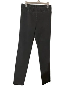 Soft Surroundings Denim Pants Size Medium Tall Pull On Charcoal Gray Stretch - Picture 1 of 16