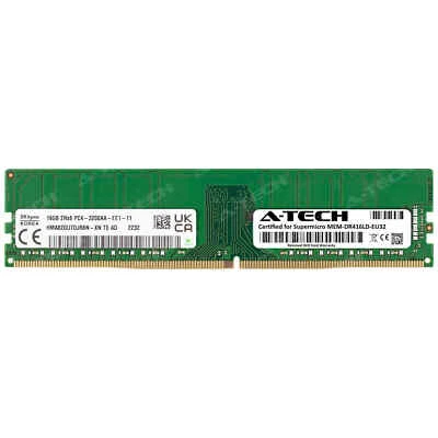 16GB PC4-25600 ECC UDIMM Supermicro MEM-DR416LD-EU32 Hynix Equivalent Memory RAM - Image 1 of 2