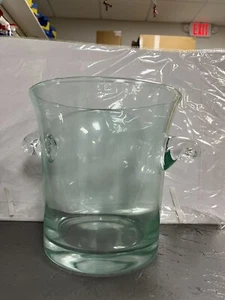 Ice Bucket Glass With Swirl Handles - Picture 1 of 2