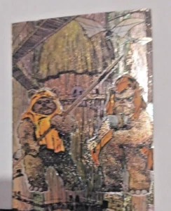 1995 Star Wars GALAXY SERIES 3 ETCHED FOIL INSERT #15 CARD SINGLE EWOKS SIMONSON - Picture 1 of 1