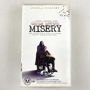 Misery: Special Edition VHS 1990 PAL James Caan Kathy Bates Stephen King - Picture 1 of 12