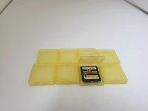 8 Cartridge Cases Clear Yellow Plastic Nintendo DS Game Storage Dust Covers #H9 - Picture 1 of 3