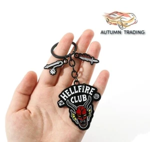 Metal Stranger Things Keyring - Hellfire Club - Eddie Munson - Picture 1 of 6