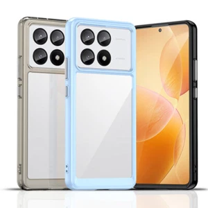 For Xiaomi Poco X6 / X6 Pro 5G Clear Acrylic Shockproof Protective Cover Case - Picture 1 of 19