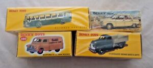 Job Lot Mattel Dinky Toys x4 Autobus Studebaker Bedford Peugoet 1/43