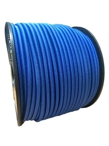 8mm x 15M BLUE ELASTIC BUNGEE SHOCK CORD/ROPE Tie Down Rubber - Picture 1 of 4