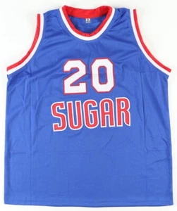 Camiseta deportiva de baloncesto firmada por Michael "Sugar" Ray Richardson de los Knicks de Nueva York (certificado de autenticidad JSA) Nets - Imagen 1 de 21