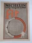 Vintage 1920 Michelin Tire / Tube Magazine Print Ad Advertisment Michelin Man