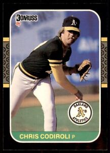 1987 Donruss Chris Codiroli Oakland Athletics #226