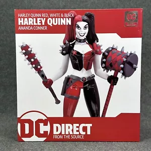 DC Direct Harley Quinn Red White & Black by J. Amanda Connor 1:10 Statue - New - Picture 1 of 8