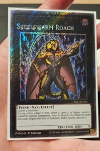 misprint name shift Steelswarm Roach (Platinum Secret Rare) RA04 yugioh - Picture 1 of 1