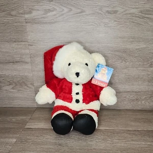 Vintage Fiesta Toy 14” Antique Teddy Bear In Santa Suit Merry Christmas 1996 New - Picture 1 of 5