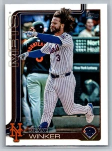 2025 Topps Series 2 Jesse Winker #629 Rainbow Foil Parallel Mets - Picture 1 of 2