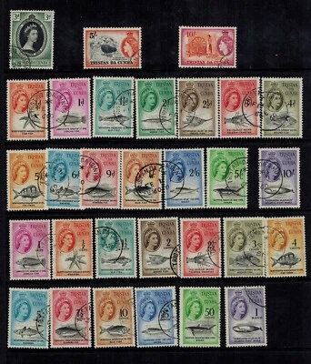 Tristan da Cunha Used Q E II Collection of 322 Stamps & Souvenir Sheet - Image 1 of 4