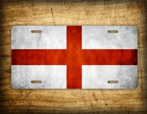 England St. George Cross License Plate AC Milan Cross of St. Ambrose Auto Tag - Picture 1 of 5