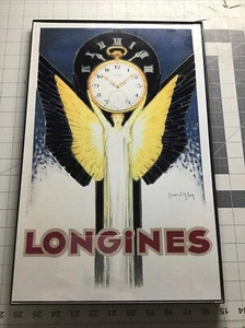 Longines Vintage Luxury Watch Advertisement Reprint Poster Watch Framed 11x17 - Afbeelding 1 van 2