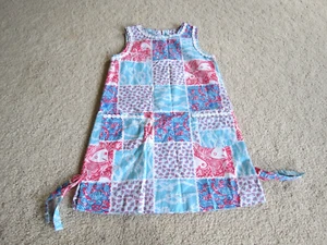 Girls Lilly Pulitzer Patchwork Beach Shift Dress Size 9 - Picture 1 of 14