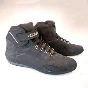 Alpinestars Sektor Motorcycle Boots Mens 13 Black Waterproof Touring 2544519 - Picture 1 of 13