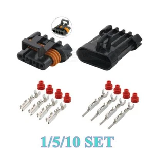4 Pin Delphi Metri-Pack GT150 Male/Female Ignition Coil O2 Sensor Connector Plug - Picture 1 of 4