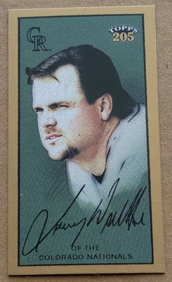 LARRY WALKER 2003 Topps 205 Polar Bear MINI Baseball #72 Colorado Rockies - Image 1 of 2