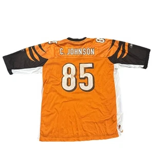 Cincinnati Bengals Jersey 2XL Chad Johnson Ochocinco Mens Reebok Orange - Picture 1 of 5