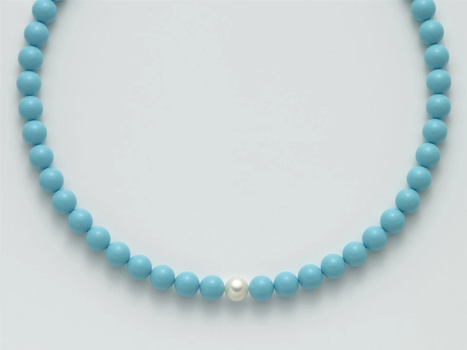 Collana Miluna Donna Terra E Mare in Argento Perla PCL4433 - Immagine 1 di 1