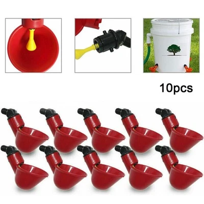 Hühner Wasser Futterautomat Garten Schwerlast Kunststoff Werkzeug Teile Tränke - Bild 1 von 4