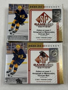 2- 2022-23 Cubierta Superior SP Juego Usado Hockey Sellado de Fábrica Hobby Box - Imagen 1 de 10