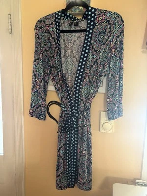 Bata Cynthia Rowley Rosa Azul Talla Grande Foto 1 de 4