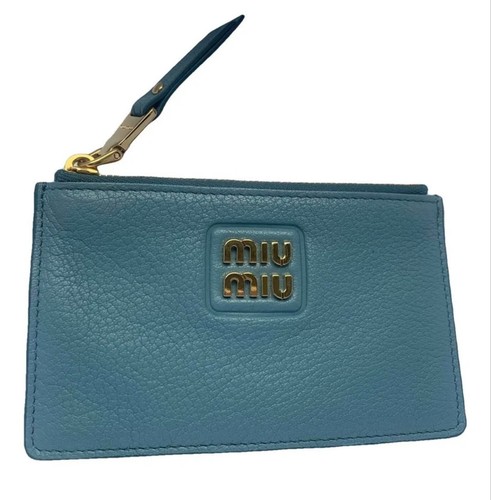 portefeuille en cuir Miu Miu