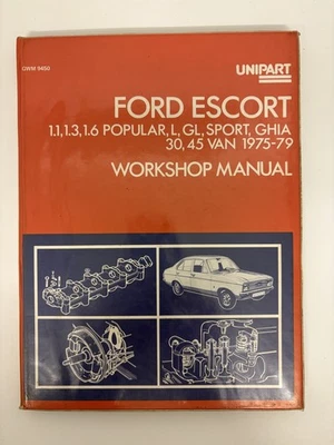 Ford Escort Unipart Workshop Manual from 1975 to 1979 - Image 1 of 3