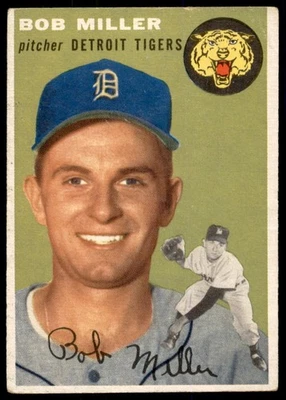 1954 Topps #241 Bob Miller Tigres de Detroit en muy buen estado Foto 1 de 2