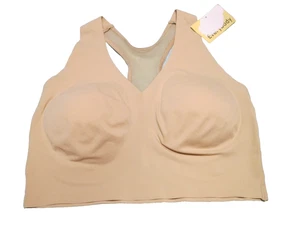 True BH Damen Gr. M - Nahtlos Komfort Bügelfrei Nude Racerback - Beige Micro - Neu mit Etikett - Bild 1 von 6