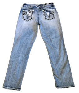 Vigoss Heritage Fit  Capri Jeans Women's Size 8 L25 Embellished Pockets Stretch  - Picture 1 of 15