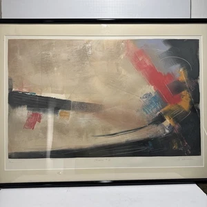 VTG RARE Lee Newman Signed Painting -Chroma 1 -3/200 - Picture 1 of 9