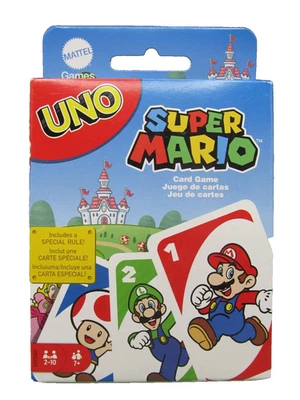 UNO Super Mario Card Game 2021 by Mattel NEW/Sealed/Free Shipping - Image 1 of 4