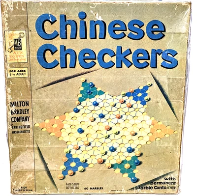Chinese Checkers - MB Board Game - 60 Marbles - Vintage 1962 - Complete  - Image 1 of 4