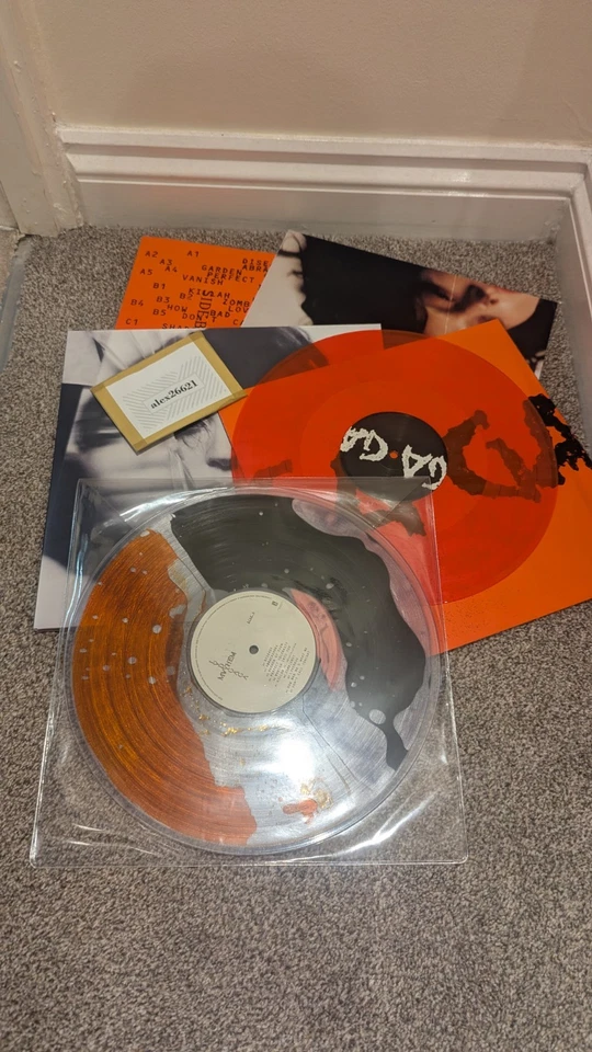 Liquid Filled Vinyl LP Orange And Black Bad World - Lady Gaga - Mayhem - Image 1 of 4