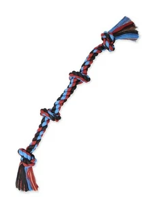 Mammoth Flossy Chews Color Rope Tug – Premium Cotton-Poly Tug Toy for Dogs – ... - Picture 1 of 6