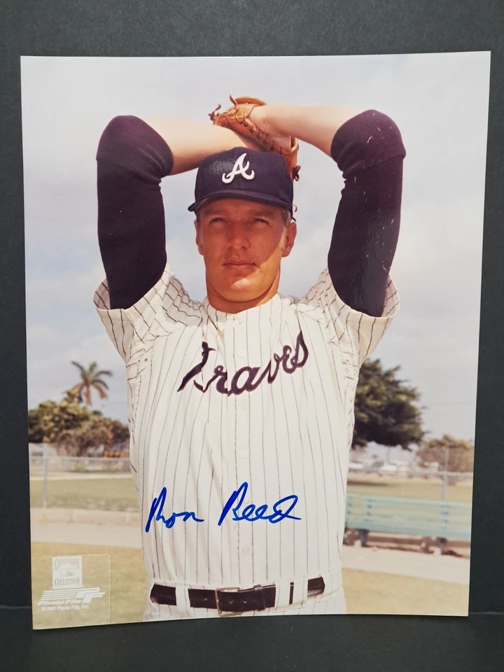RON REED Atlanta Braves signed autographed 8x10 photo - Image 1 of 2