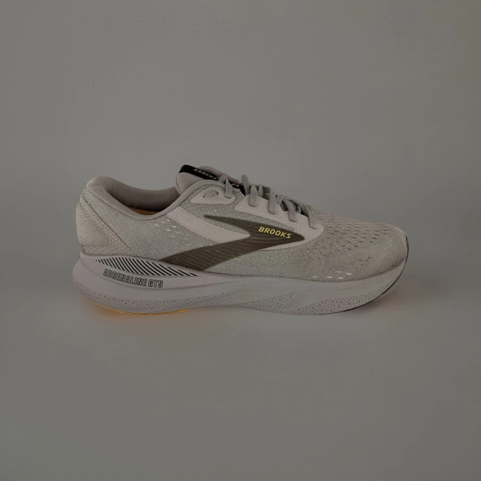 Мужские Brooks адреналин GTS 24, сплав/белый/золотой сплав, 11 D средний США - Изображение 1 из 4